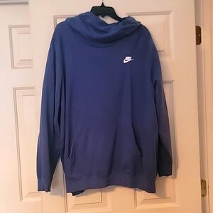 2x blue nike womens funnel neck hoodie like new